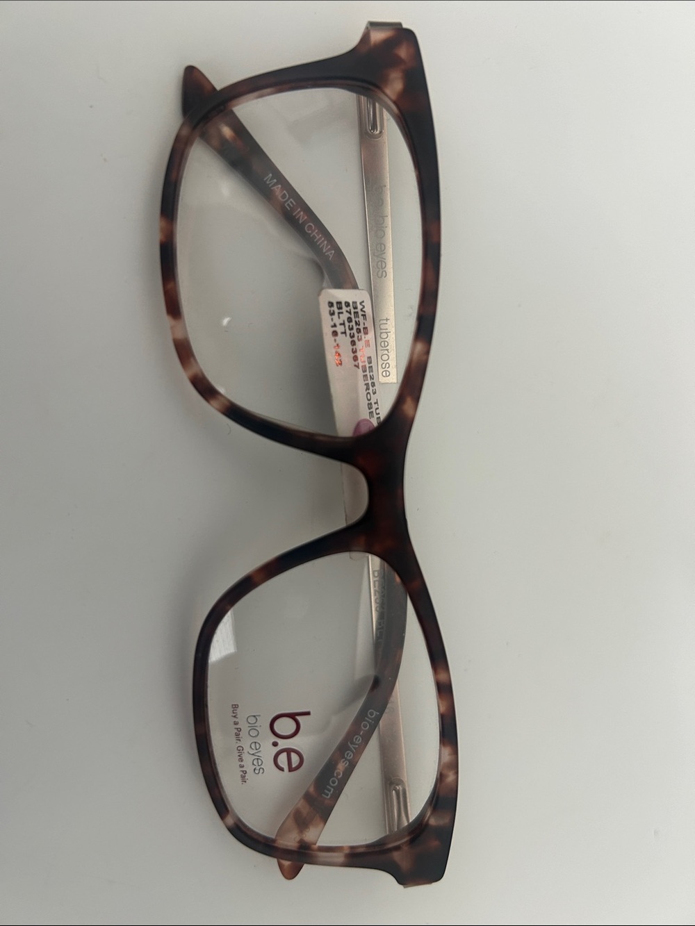 Bio Eyes tortoiseshell eyeglasses